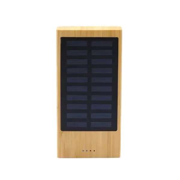 Bamboo Solar Panel Power Bank 10000mAh - Bamboo Solar Panel Power Bank 10000mAh - Image 1 of 2