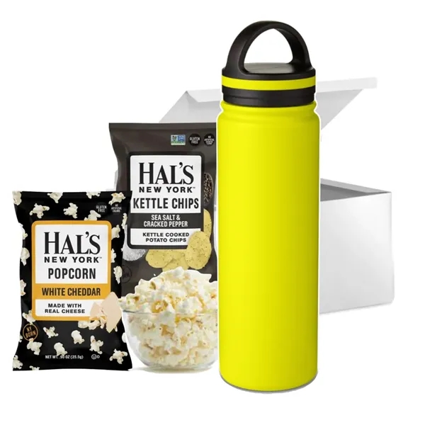 Stainless Steel 24 oz Bottle with Snacks Boxed - Stainless Steel 24 oz Bottle with Snacks Boxed - Image 6 of 6