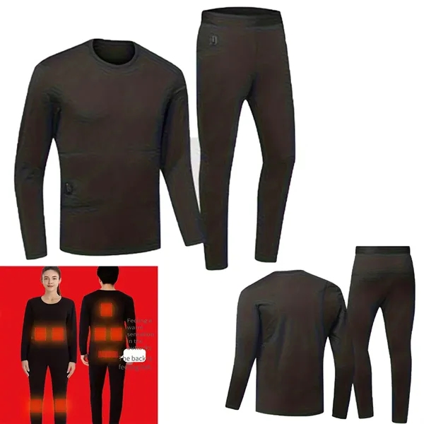 Heated fleece thermal underwear set - Heated fleece thermal underwear set - Image 0 of 2