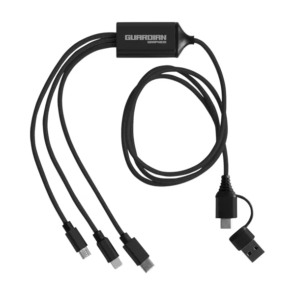 3-in-1 Charging Cable with Dual Input - 3-in-1 Charging Cable with Dual Input - Image 2 of 4