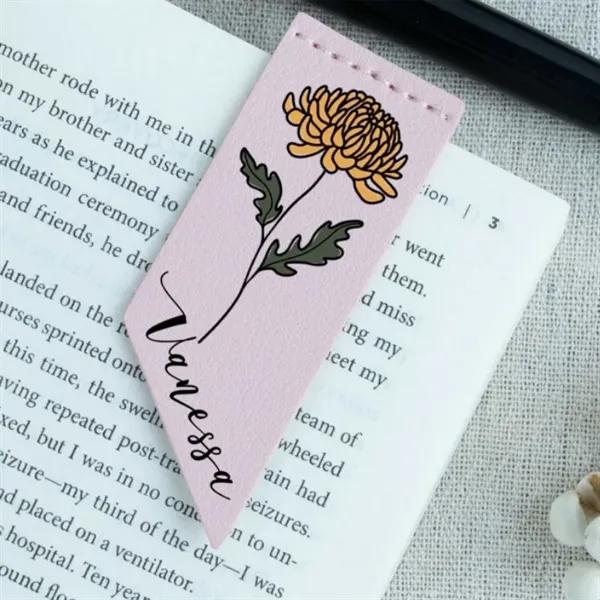 Leather Bookmark Corner Marker Clip Read Sign - Leather Bookmark Corner Marker Clip Read Sign - Image 1 of 3