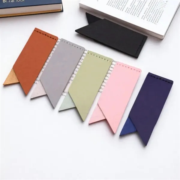 Leather Bookmark Corner Marker Clip Read Sign - Leather Bookmark Corner Marker Clip Read Sign - Image 2 of 3