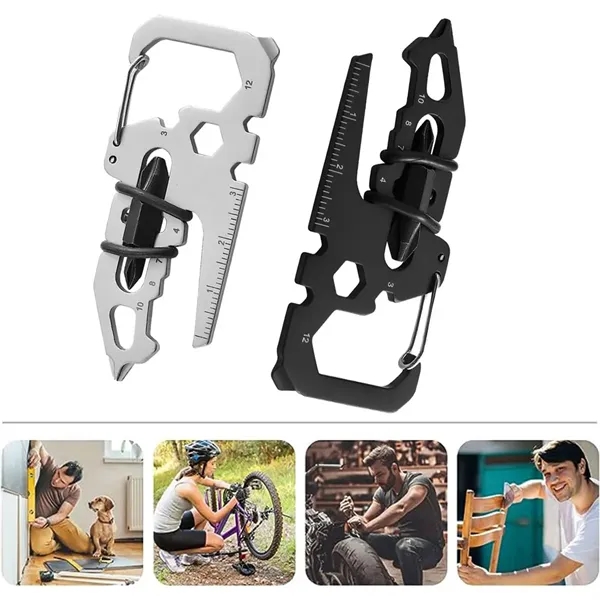 15 in 1 Tool Card Keychain - 15 in 1 Tool Card Keychain - Image 0 of 4