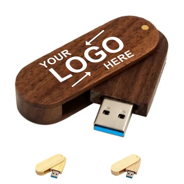 Bamboo Rotating Usb Drive - Bamboo Rotating Usb Drive - Image 0 of 3