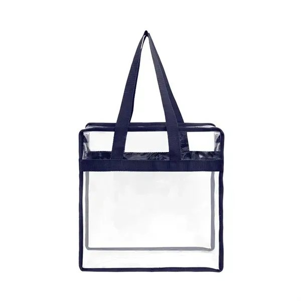 Clear Tote Bag With Zipper - Clear Tote Bag With Zipper - Image 4 of 6