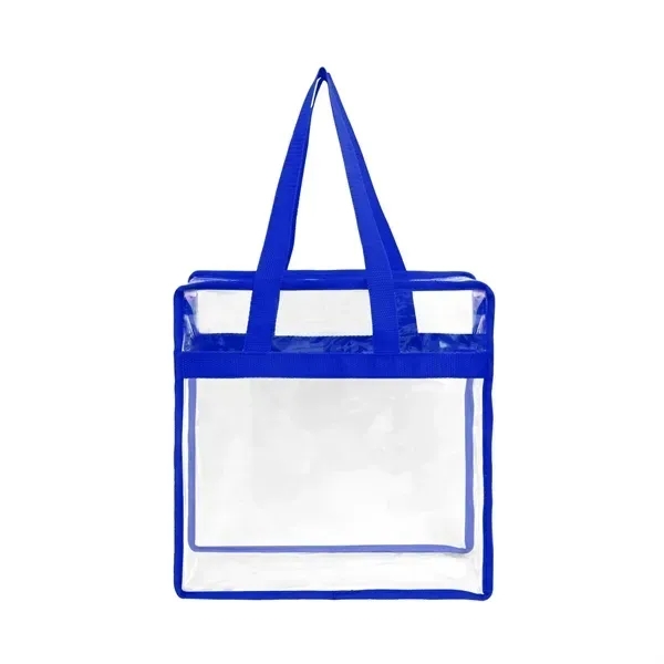 Clear Tote Bag With Zipper - Clear Tote Bag With Zipper - Image 6 of 6