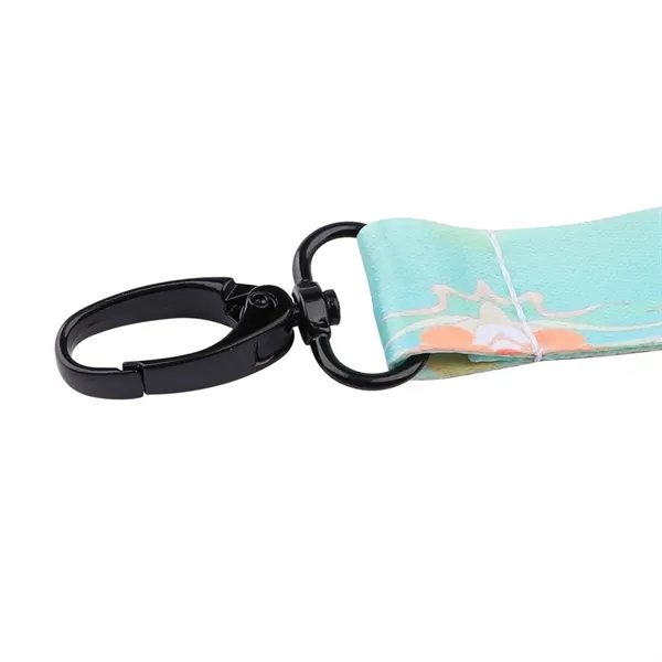 3/4" Polyester Custom Full Color Lanyard W/ Black Snap Hook - 3/4" Polyester Custom Full Color Lanyard W/ Black Snap Hook - Image 2 of 3