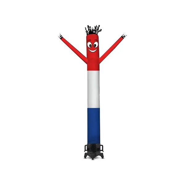 Red White Blue Inflatable Tube Man with blower - Red White Blue Inflatable Tube Man with blower - Image 0 of 7