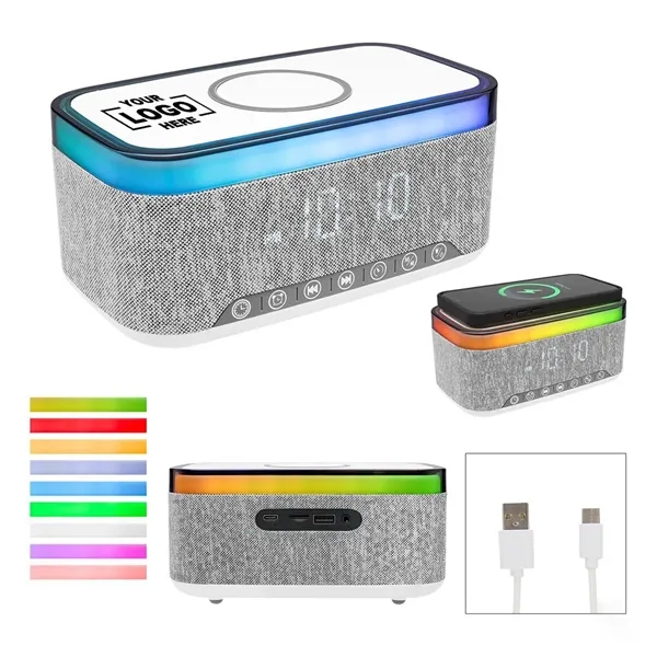 Rise & Shine Clock with Light-Up Speaker & Charger - Rise & Shine Clock with Light-Up Speaker & Charger - Image 0 of 4