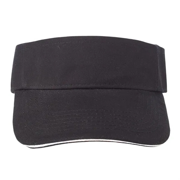 Strap Closure Cotton Sandwich Visor - Strap Closure Cotton Sandwich Visor - Image 1 of 6