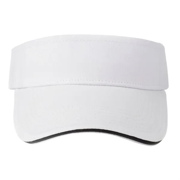 Strap Closure Cotton Sandwich Visor - Strap Closure Cotton Sandwich Visor - Image 5 of 6