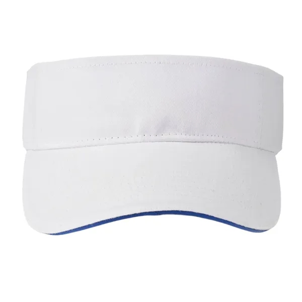 Strap Closure Cotton Sandwich Visor - Strap Closure Cotton Sandwich Visor - Image 6 of 6