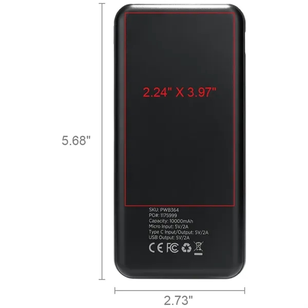Beecher City Power Bank PD 10000 - Beecher City Power Bank PD 10000 - Image 12 of 12