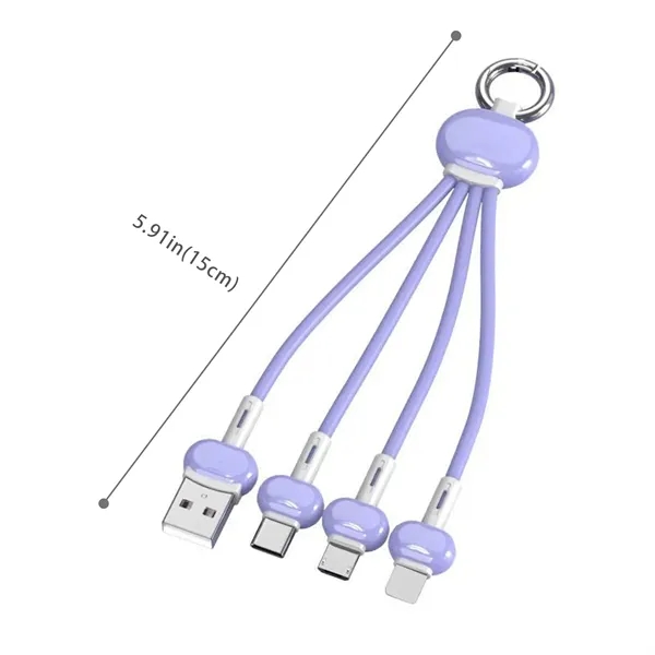 Multi-Port USB Keyring Cable for Mobile Charging Promo - Multi-Port USB Keyring Cable for Mobile Charging Promo - Image 1 of 8