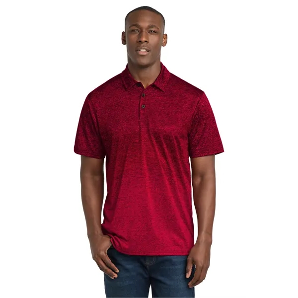 Sport-Tek Ombre Heather Polo. - Sport-Tek Ombre Heather Polo. - Image 3 of 24