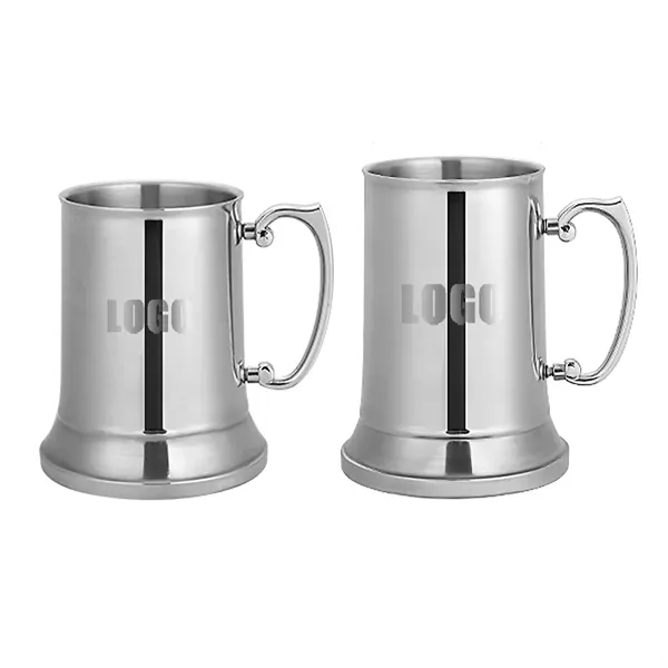 Double Layer Stainless Steel Pouring Beer Mug - Double Layer Stainless Steel Pouring Beer Mug - Image 0 of 4