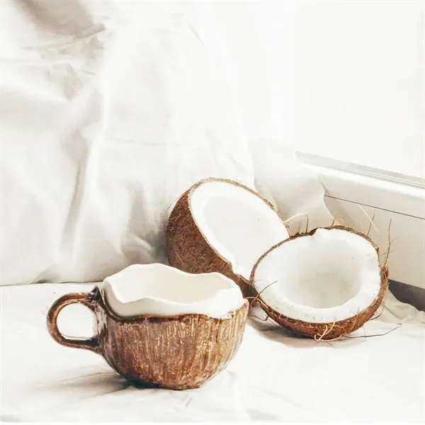 Coconut Ceramic Cup - Coconut Ceramic Cup - Image 2 of 4