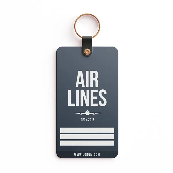 Custom Luggage Tag Keychains - Custom Luggage Tag Keychains - Image 2 of 2