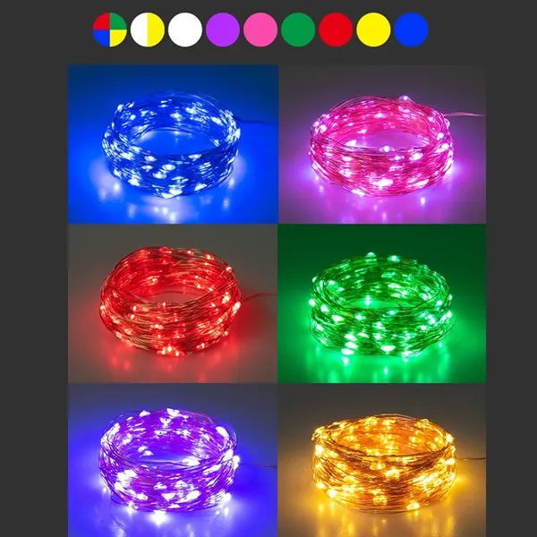 16.5ft USB Fairy Lights Copper Wire String Lights - 16.5ft USB Fairy Lights Copper Wire String Lights - Image 1 of 6