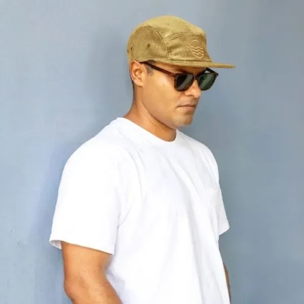 CAMPER HAT - FLAT BRIM - UNSTRUCTURED - CORDUROY - CAMPER HAT - FLAT BRIM - UNSTRUCTURED - CORDUROY - Image 1 of 4