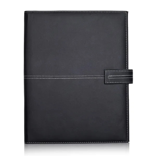 White Stitched PU Leather Portfolios Journal - White Stitched PU Leather Portfolios Journal - Image 1 of 1