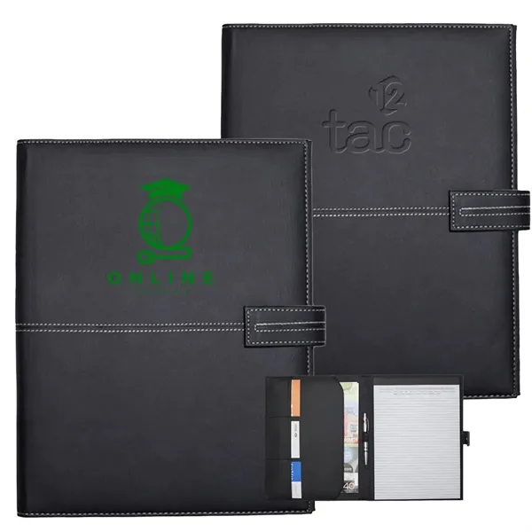 White Stitched PU Leather Portfolios Journal - White Stitched PU Leather Portfolios Journal - Image 0 of 1