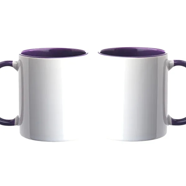 Two Tone Full Color Coffee Mug 11 oz. - Two Tone Full Color Coffee Mug 11 oz. - Image 6 of 7