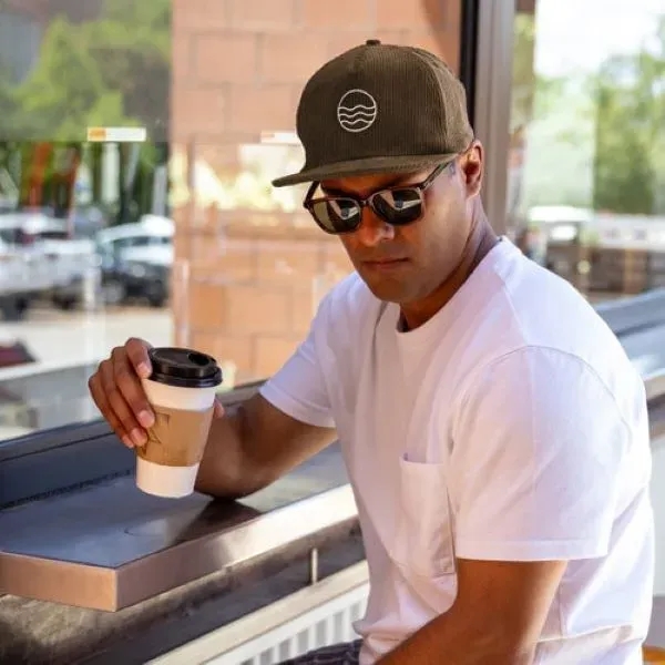 5-PANEL HAT - FLAT BRIM - STRUCTURED - CORDUROY - 5-PANEL HAT - FLAT BRIM - STRUCTURED - CORDUROY - Image 0 of 4
