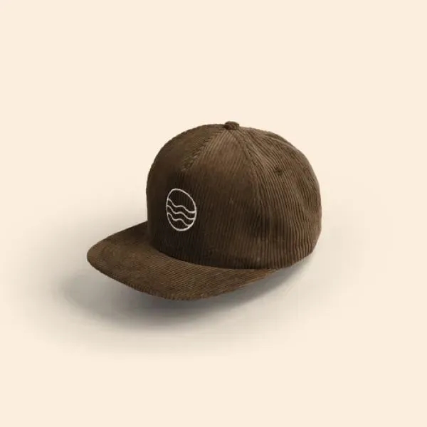 5-PANEL HAT - FLAT BRIM - STRUCTURED - CORDUROY - 5-PANEL HAT - FLAT BRIM - STRUCTURED - CORDUROY - Image 1 of 4