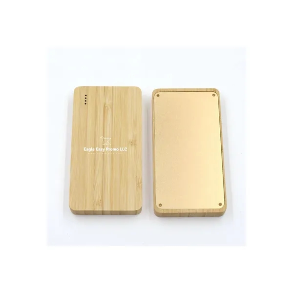 Eco-friendly 10000mAh Bamboo Portable Power Bank - Eco-friendly 10000mAh Bamboo Portable Power Bank - Image 0 of 7