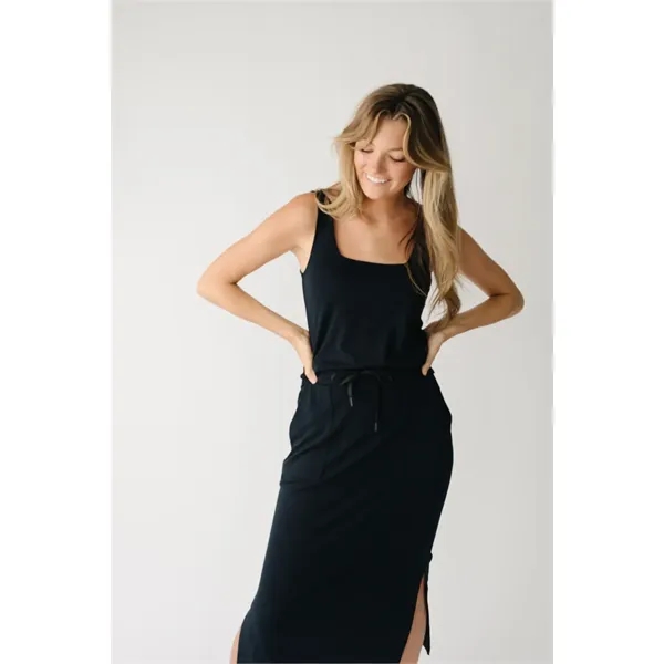 Women's Brushed Bamboo Square Neck Tank - Women's Brushed Bamboo Square Neck Tank - Image 2 of 6