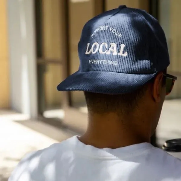 5-Panel Hat - Flat Brim - Unstructured - Corduroy - 5-Panel Hat - Flat Brim - Unstructured - Corduroy - Image 1 of 6