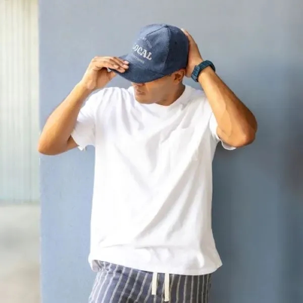 5-Panel Hat - Flat Brim - Unstructured - Corduroy - 5-Panel Hat - Flat Brim - Unstructured - Corduroy - Image 2 of 6