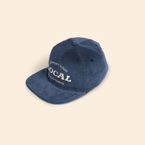 5-Panel Hat - Flat Brim - Unstructured - Corduroy - 5-Panel Hat - Flat Brim - Unstructured - Corduroy - Image 4 of 6