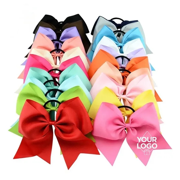 8 inch Large Cheerleader Elastic Hair Tie Bands - 8 inch Large Cheerleader Elastic Hair Tie Bands - Image 0 of 17