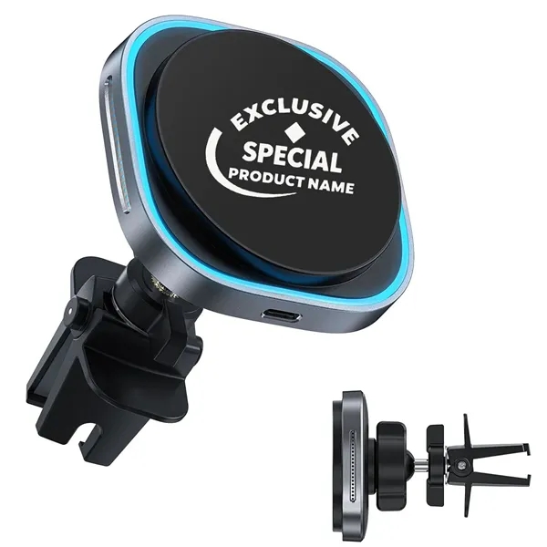 15W Cooling Magnetic Wireless Car Holder and Fast Charger - 15W Cooling Magnetic Wireless Car Holder and Fast Charger - Image 0 of 5