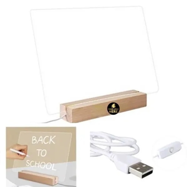 Acrylic Dry Erase Board with LED Light - Acrylic Dry Erase Board with LED Light - Image 0 of 0
