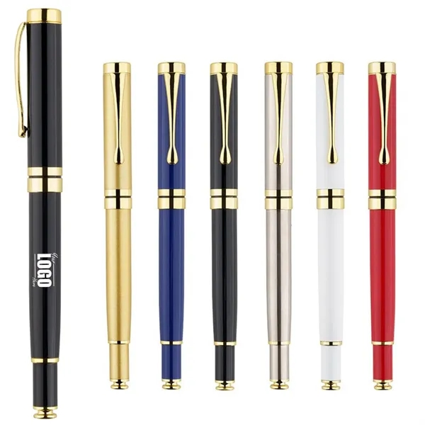 Premium 0.5mm Metal Gel Ink Pen - Premium 0.5mm Metal Gel Ink Pen - Image 0 of 3