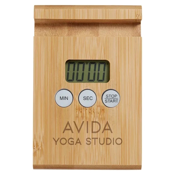 Home & Table Bamboo Timer & Stand - Home & Table Bamboo Timer & Stand - Image 2 of 2