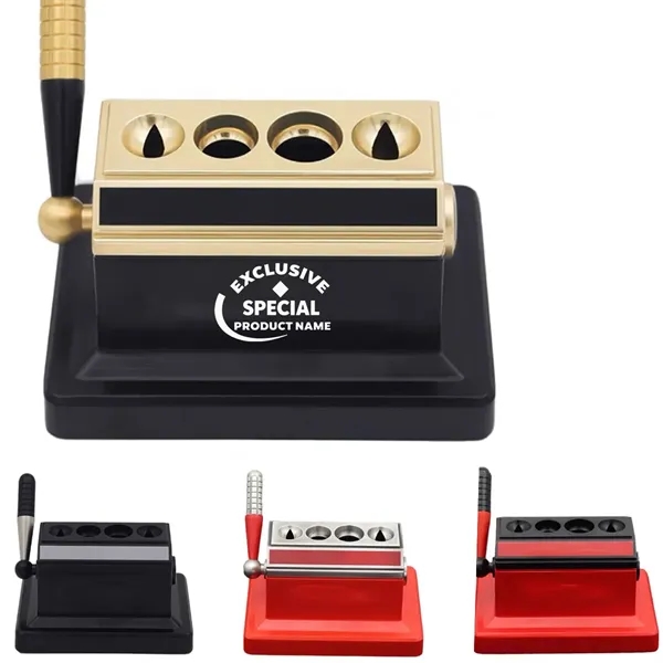 Four-Point Desktop Straight-Cut Cigar Cutter - Four-Point Desktop Straight-Cut Cigar Cutter - Image 0 of 5