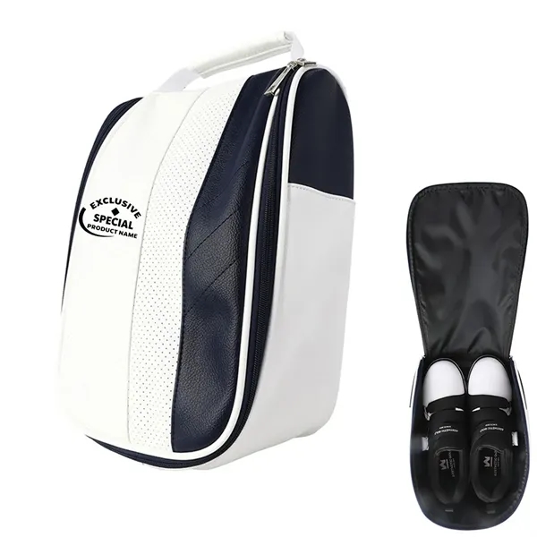 Portable Zippered Golf Shoe Bag With Buckled Handle - Portable Zippered Golf Shoe Bag With Buckled Handle - Image 0 of 4