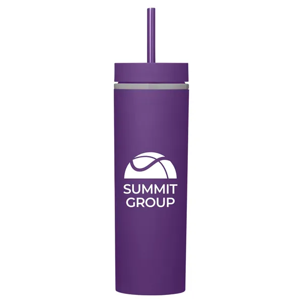 Adventure 16 oz Insulated Tumbler With Straw - Adventure 16 oz Insulated Tumbler With Straw - Image 0 of 8