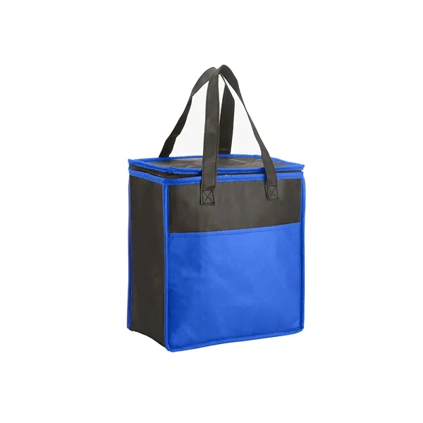 Two-Tone Flat Top Insulated Non-Woven Shopping... - Two-Tone Flat Top Insulated Non-Woven Shopping... - Image 1 of 5