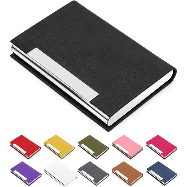 Business Professional PU Leather and Stainless Steel Wallet - Business Professional PU Leather and Stainless Steel Wallet - Image 0 of 5