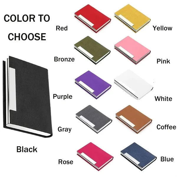 Business Professional PU Leather and Stainless Steel Wallet - Business Professional PU Leather and Stainless Steel Wallet - Image 2 of 5