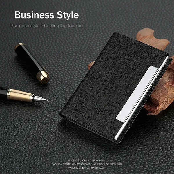 Business Professional PU Leather and Stainless Steel Wallet - Business Professional PU Leather and Stainless Steel Wallet - Image 5 of 5