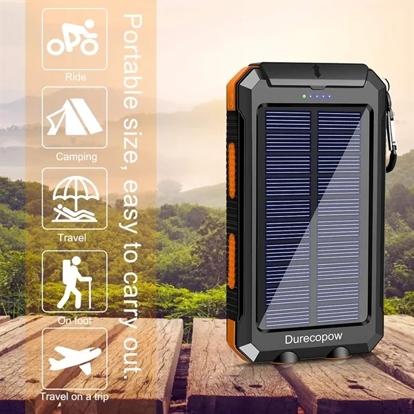10000 mah Solar Charger Power Bank with Led Light - 10000 mah Solar Charger Power Bank with Led Light - Image 6 of 6