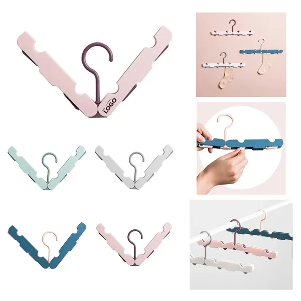 Portable Travel Folding Clothes Hangers - Portable Travel Folding Clothes Hangers - Image 0 of 1
