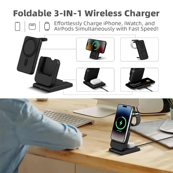 4 in 1 Detachable Magnetic Wireless Charging Power Bank - 4 in 1 Detachable Magnetic Wireless Charging Power Bank - Image 1 of 8