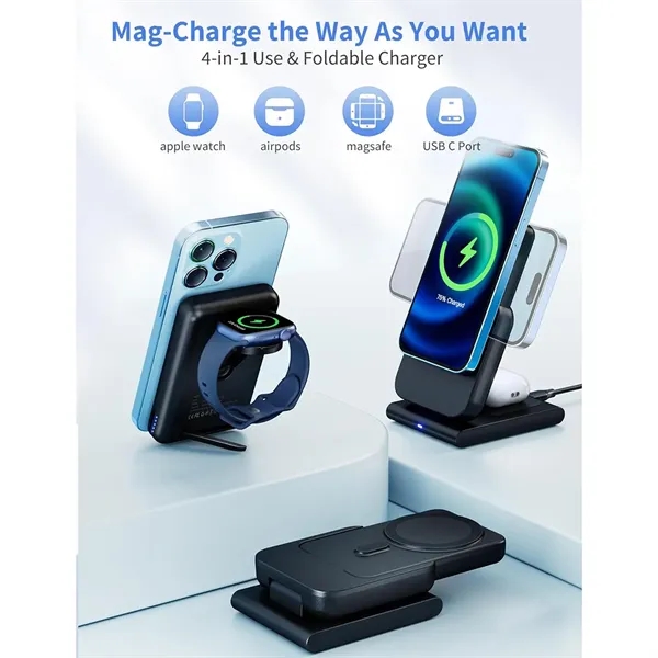 4 in 1 Detachable Magnetic Wireless Charging Power Bank - 4 in 1 Detachable Magnetic Wireless Charging Power Bank - Image 5 of 8
